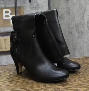 NWT Bella Vita Womens Troy II Tall Dress Boots Block Heel TROY2 Black 6.5M thumbnail 1
