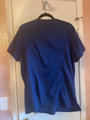 Charokee Authentic Workwear L Navy Scrub Top Blue Size L thumbnail 7
