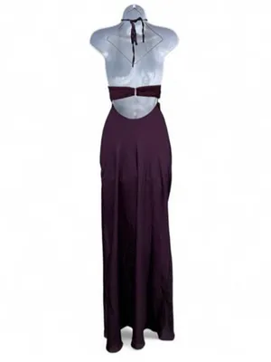 Princess Polly Odyssa Halter Maxi Dress Purple thumbnail 3