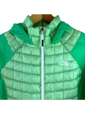 The North Face ThermoBall Hybrid Hooded Jacket Womens M Green Insulated thumbnail 3