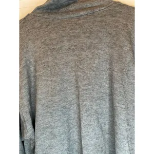 Lucky Brand Grey Turtleneck Sweater with Silver Metallic Stripes size XS NWT‎ thumbnail 2