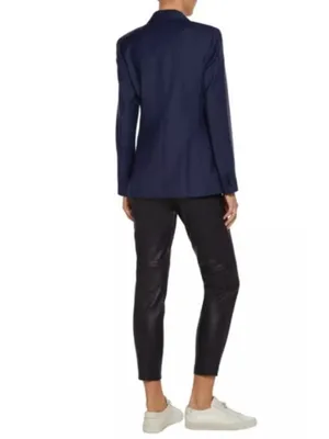 THEORY “SEDEIA LS” OPEN FRONT BLAZER WOOL BLEND 4 thumbnail 6