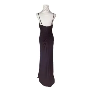 Eliza J Navy Cowl Neck Ruched Jersey Slinky Sleeveless‎ Evening Gown Size 6 NWT thumbnail 5