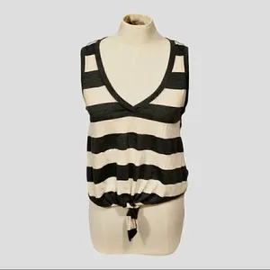 Socialite Stripe Front Tie Tank Top thumbnail 6