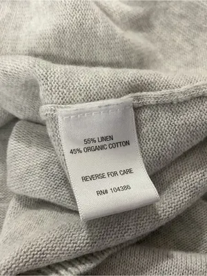 Garnet Hill Linen Organic Cotton Knit Shift Sweater Dress Womens Size XS thumbnail 5