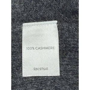 J.Jill Cashmere Cardigan Sweater Womens Small Charcoal Gray Open Front Longline thumbnail 4