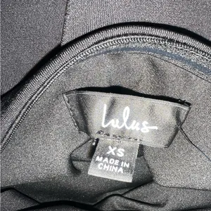 Lulu's Attentive Allure Black Strapless Rosette BodyconDress with Floral Details thumbnail 2