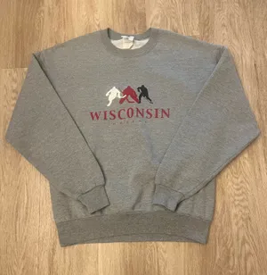 Jerzees vintage university of wisconsin sweatshirt thumbnail 1