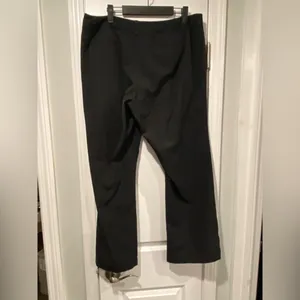Coldwater Creek Size 14P Soft Stretch Black Wide Leg Zip Up Trouser Pants thumbnail 2