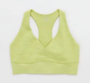 OFFLINE By Aerie The Hugger Racerback Sports Bra Batalia Green Size M NEW thumbnail 3