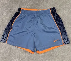 Nike Womens Athletic Running Shorts blue orange Trim Size m‎ 531774-494 VTG thumbnail 1
