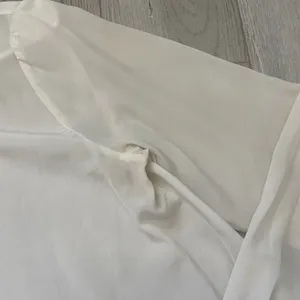 Intimissimi Sheer Buttonup Shirt long sleeve womens Cream (small) minimalist thumbnail 5