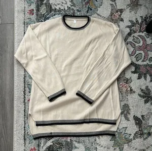 Cream and black sweater lounge set Tan thumbnail 4