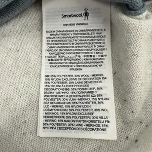 Smartwool Merino Wool Colorblock High-Low Knit Top Blue Cream SW016487 thumbnail 3