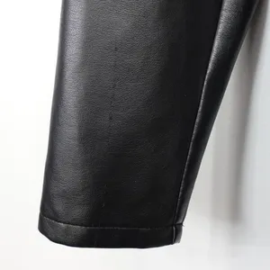 Vintage Faux Vegan Black Leather Jacket Blazer thumbnail 13