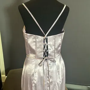 Women’s Full Length Prom Party Dress Criss Cross Straps Leg Slit Size 10 NWOT thumbnail 7