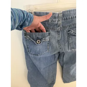 Calvin Klein Jeans Womens Size 6 Capri Trouser Crop Wide Leg Pockets Palazzo Y2K thumbnail 5