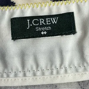 J. Crew Factory Stretch Blue Cream Pencil Skirt Size 8 thumbnail 8