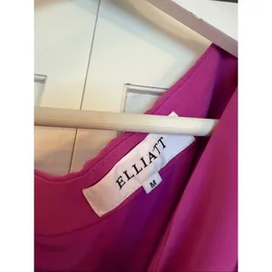 Elliat X Revolve Gwenyth orchid pink asymmetrical draped midi dress size M thumbnail 4