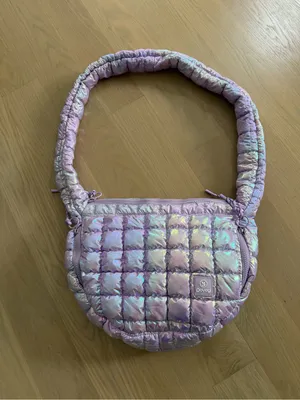 Doyogi Quilted Shoulder Bag in Iridescent Purple thumbnail 2