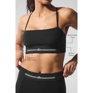 Alo Yoga Alosoft Relay Bra Black/White XS thumbnail 2