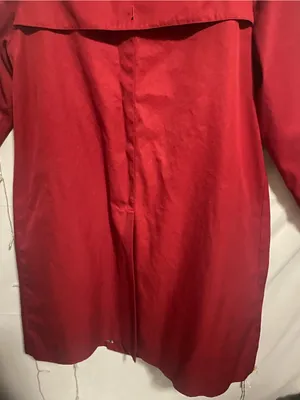 Women's Red Trench Coat thumbnail 6