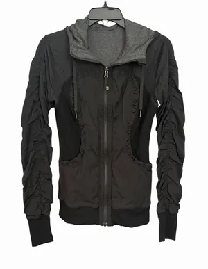 Lululemon Dance Studio Jacket III Reversible Women's 6 Black Heathered Gray R6-2 thumbnail 1