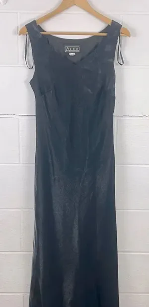 Alex Evenings slimming v-neck sleeveless maxi dress thumbnail 1
