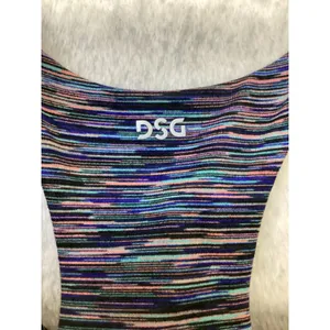DSG Womens Space Dye Racerback Tank Top w/ Shelf Bra Blue Purple Pink Small NWOT thumbnail 3