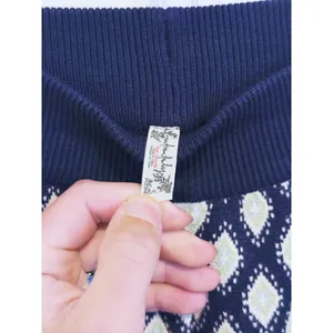 Free People Snow Bunny Knit SET Cardigan & Leggings XS Blue Lounge Nordic Indie thumbnail 11