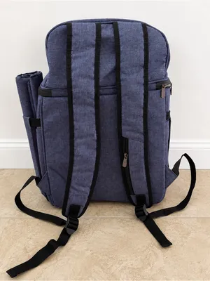 NEW Vogano 2 Person Picnic Backpack Set Insulated Cooler Blanket Travel Bag thumbnail 2