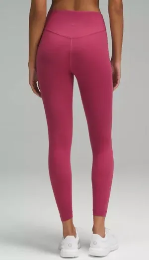 NEW Lululemon Wunder Under Smoothcover High Rise Tights Legging Mauve Size 2 thumbnail 2