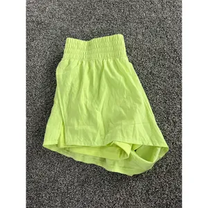 90 Degree by Reflex Shorts Womens M Neon Green High Rise Athleisure Pull thumbnail 4