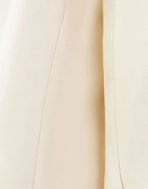 Nwt Cream Beige Oversize Boyfriend Blazer Suit Jacket thumbnail 6