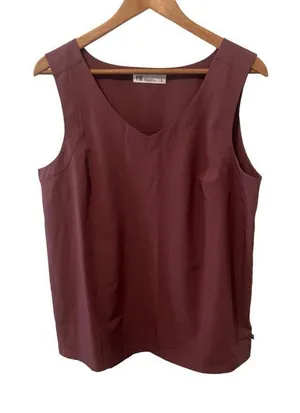 Fig Mauve Sleeveless Top‎ Purple Size L thumbnail 1