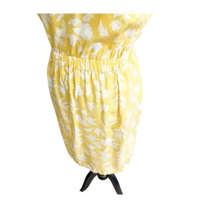 Patagonia June Lake Dress Womens Small Yellow Floral Cap Sleeve V Neck Bohemian thumbnail 7