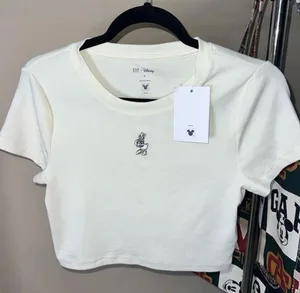 Disney and Gap Daisy Duck crop top/ baby tee thumbnail 1