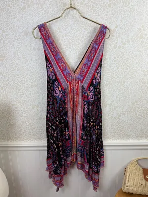 Free People Intimately Pink Sleeveless Gypsy Trapeze Slip Dress - Size - Small thumbnail 6