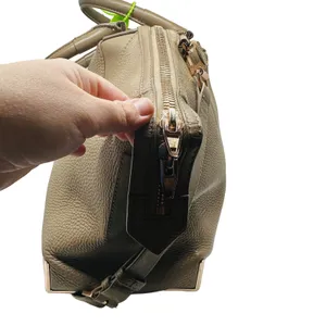 Alexander Wang Leather Toffee Caramel Emile Gold Hardware Satchel Bag Size Large thumbnail 5