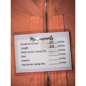 POL Womens Peach Waffle Knit Plaid Flannel Trim Zip Up Hoodie MFT584 Orange M thumbnail 5