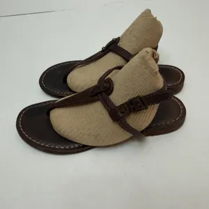 Frye Leather Thong Sandals Shoes Womens Size 6 Brown Buckle Adjustable Strap thumbnail 6