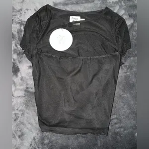 Princess Polly Dobelle Top in Black Size 10 New with tag thumbnail 6