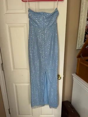 Lulus Dress Maxi Blue thumbnail 2