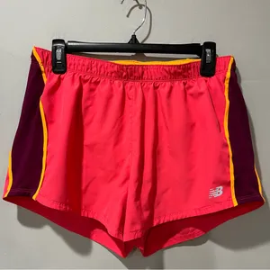 New Balance Size medium pink Lined running shorts‎ Nb Dry Tie Purple Orange thumbnail 2