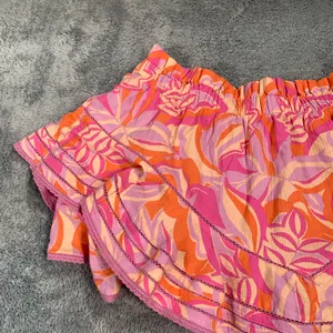 Aerie Pink and Orange Ruffled Skort thumbnail 10