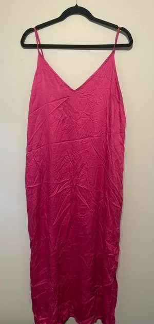 Old navy pink slip dress thumbnail 1
