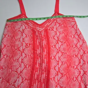 Michael Kors NWT Sea Coral Snake Print Handkerchief Midi Dress Pink Red Size M‎ thumbnail 11
