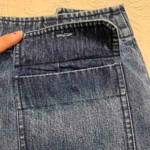 Boden A-Line 100% Cotton Medium Wash Denim Jean A-Line Casual Skirt thumbnail 3