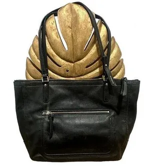 Vintage Coach Y2K black leather bag - EUC thumbnail 1