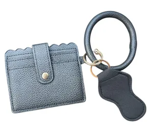 Wristlet I.D. Card and Money Holder on a Key Chain & Neoprene chapstick holder thumbnail 1
